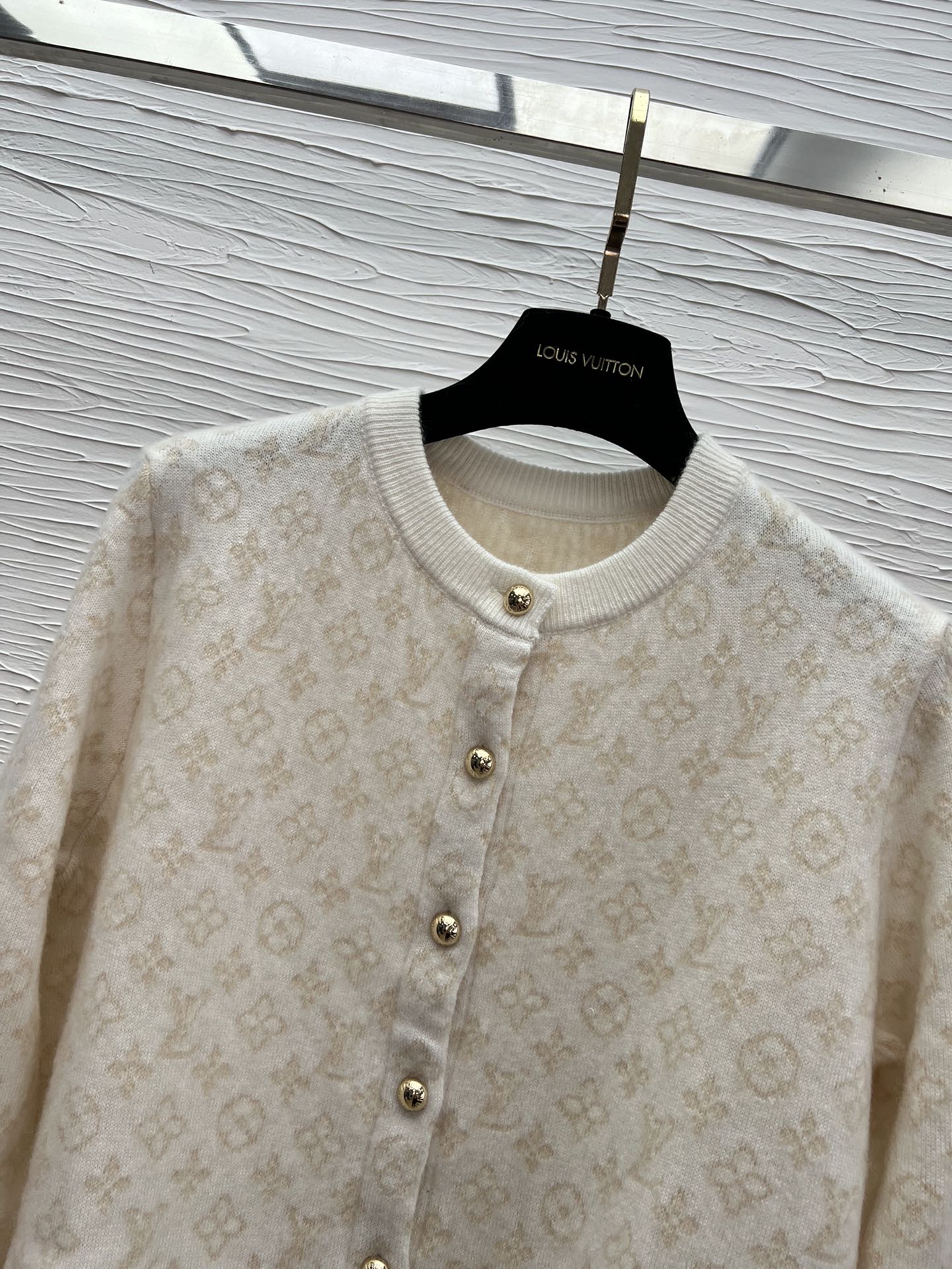 LOUIS VUITTON 1AJFRW New Monogram Brushed Knit Cardigan
