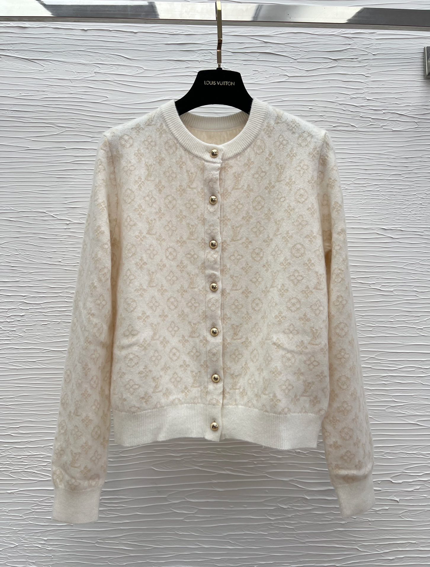 LOUIS VUITTON 1AJFRW New Monogram Brushed Knit Cardigan