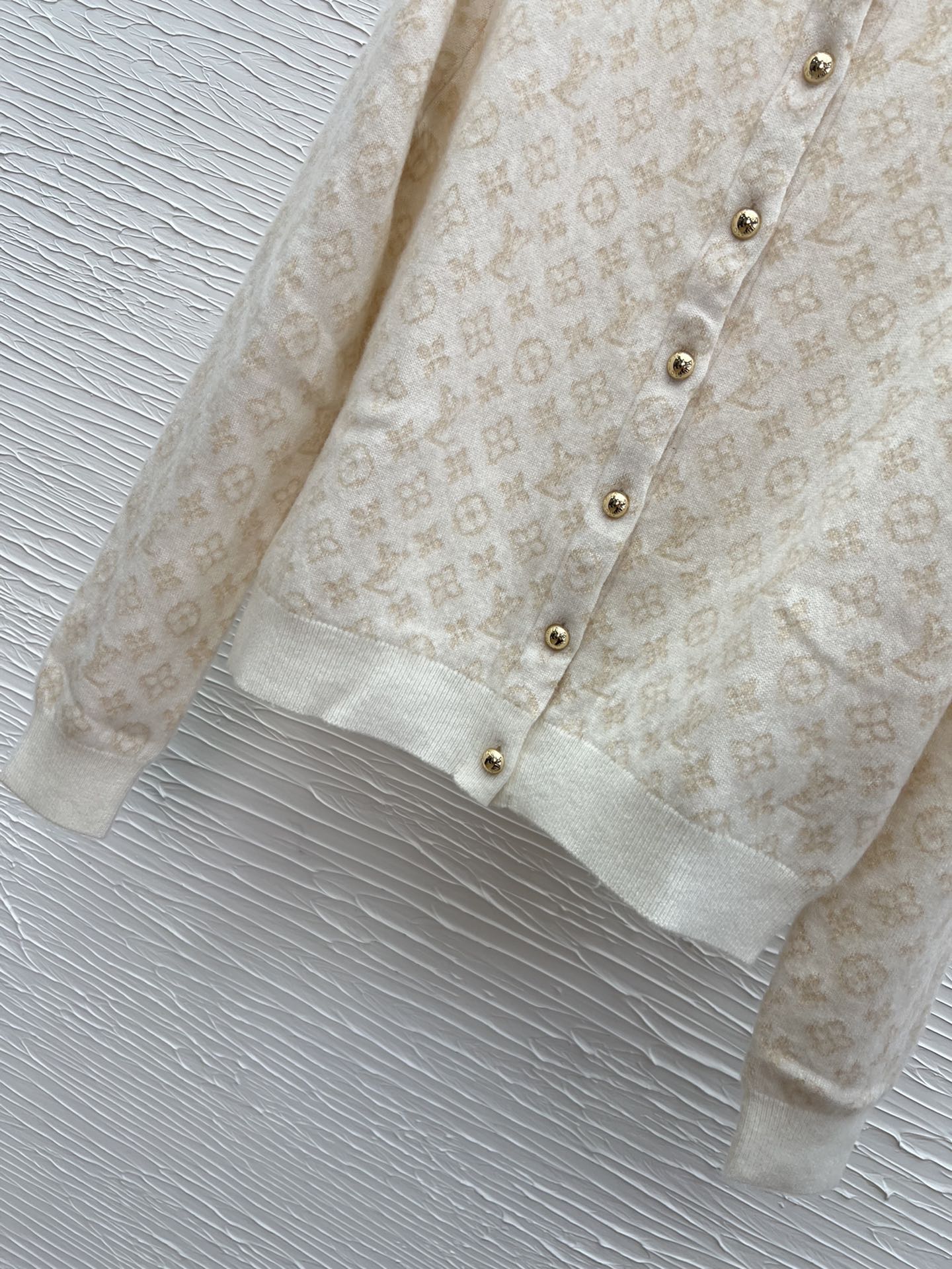 LOUIS VUITTON 1AJFRW New Monogram Brushed Knit Cardigan