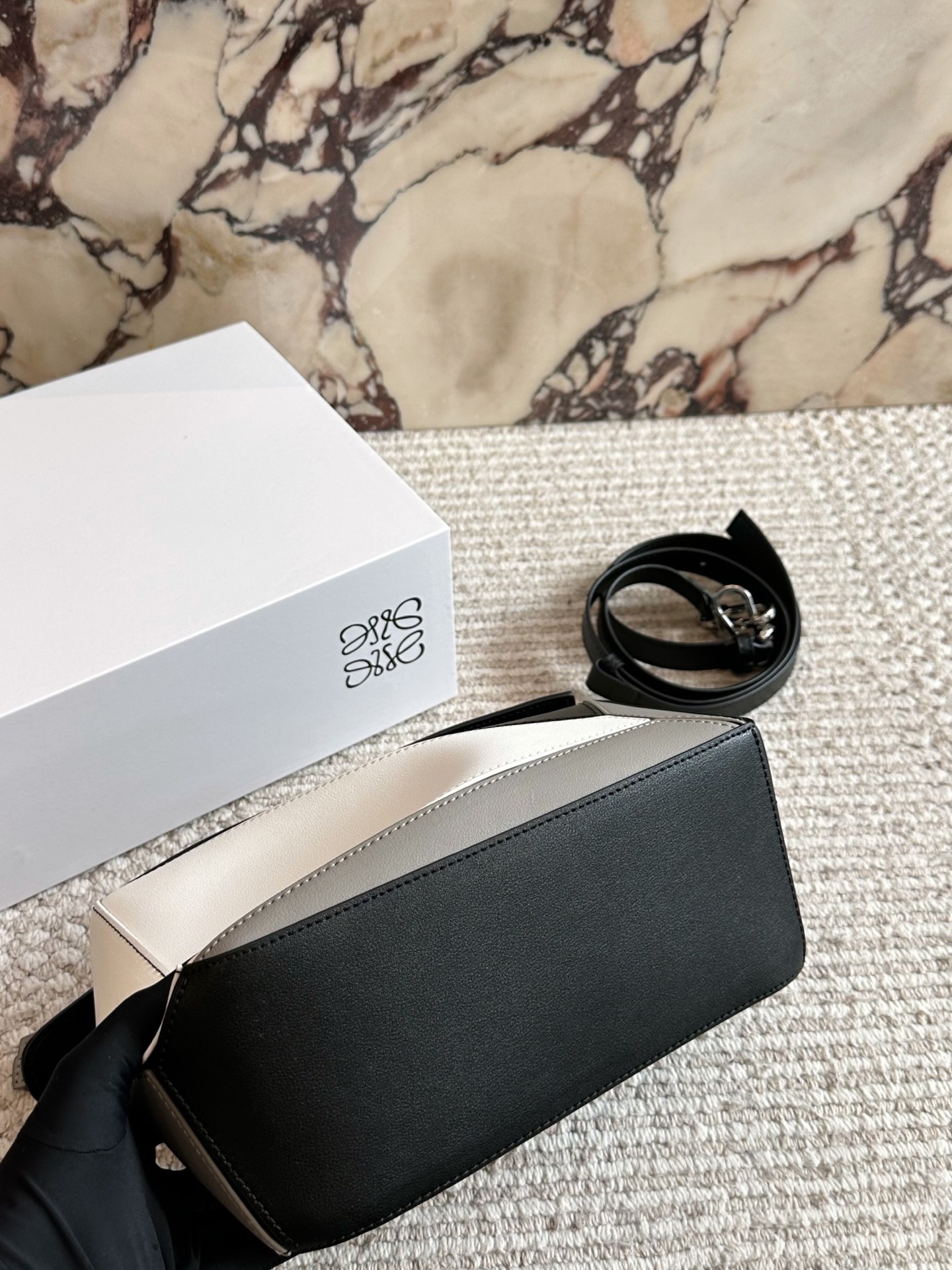 LOEWE x Albers Small Puzzle bag in nappa calfskin