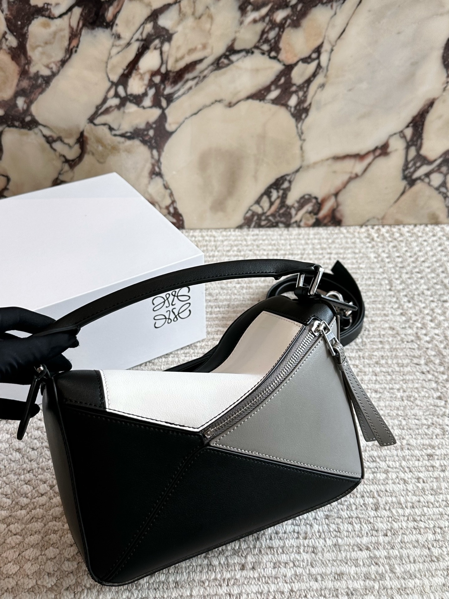 LOEWE x Albers Small Puzzle bag in nappa calfskin