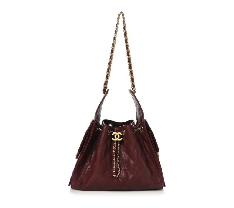 Chanel Small 25 Handbag Burgundy