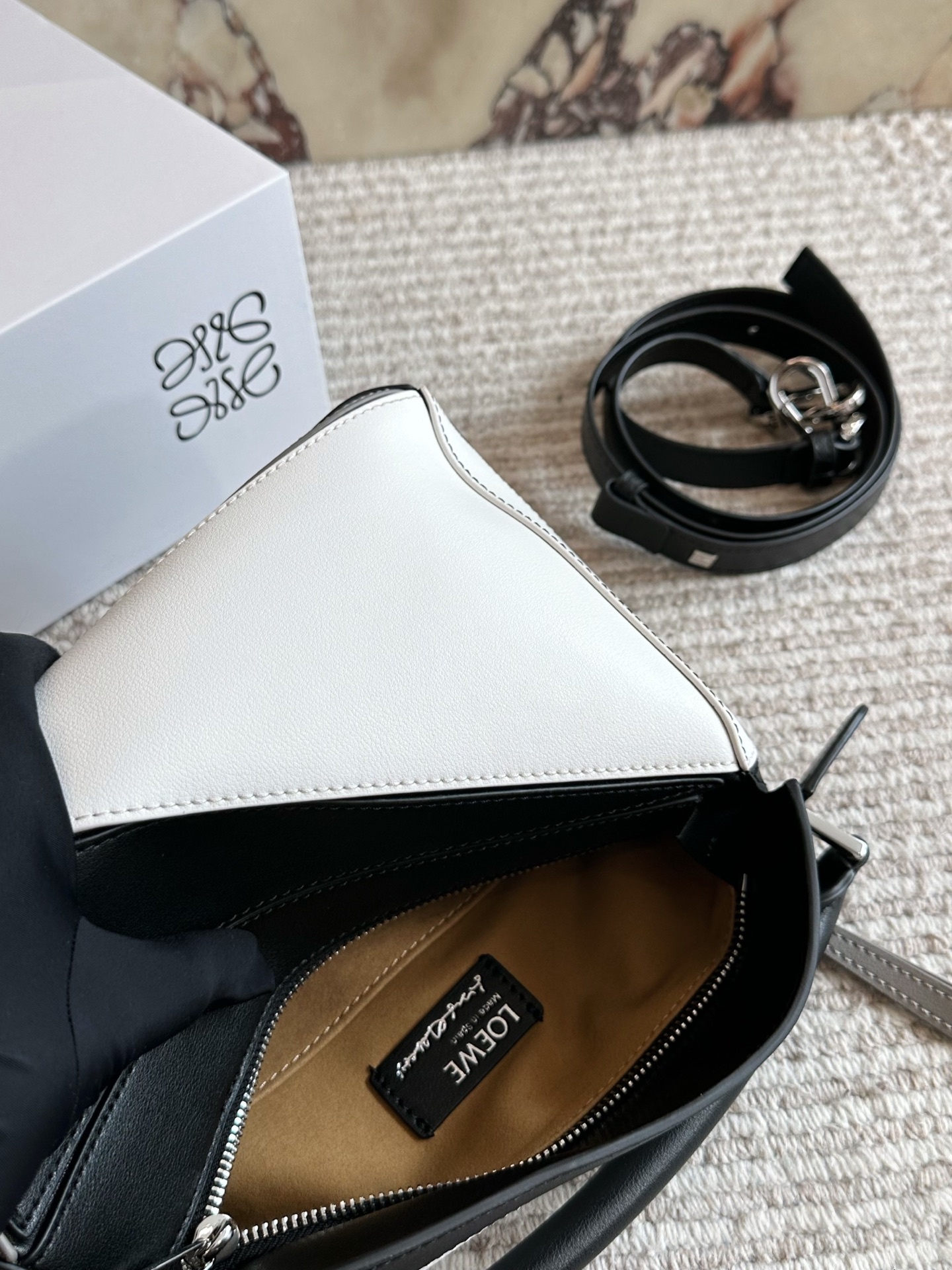 LOEWE x Albers Small Puzzle bag in nappa calfskin