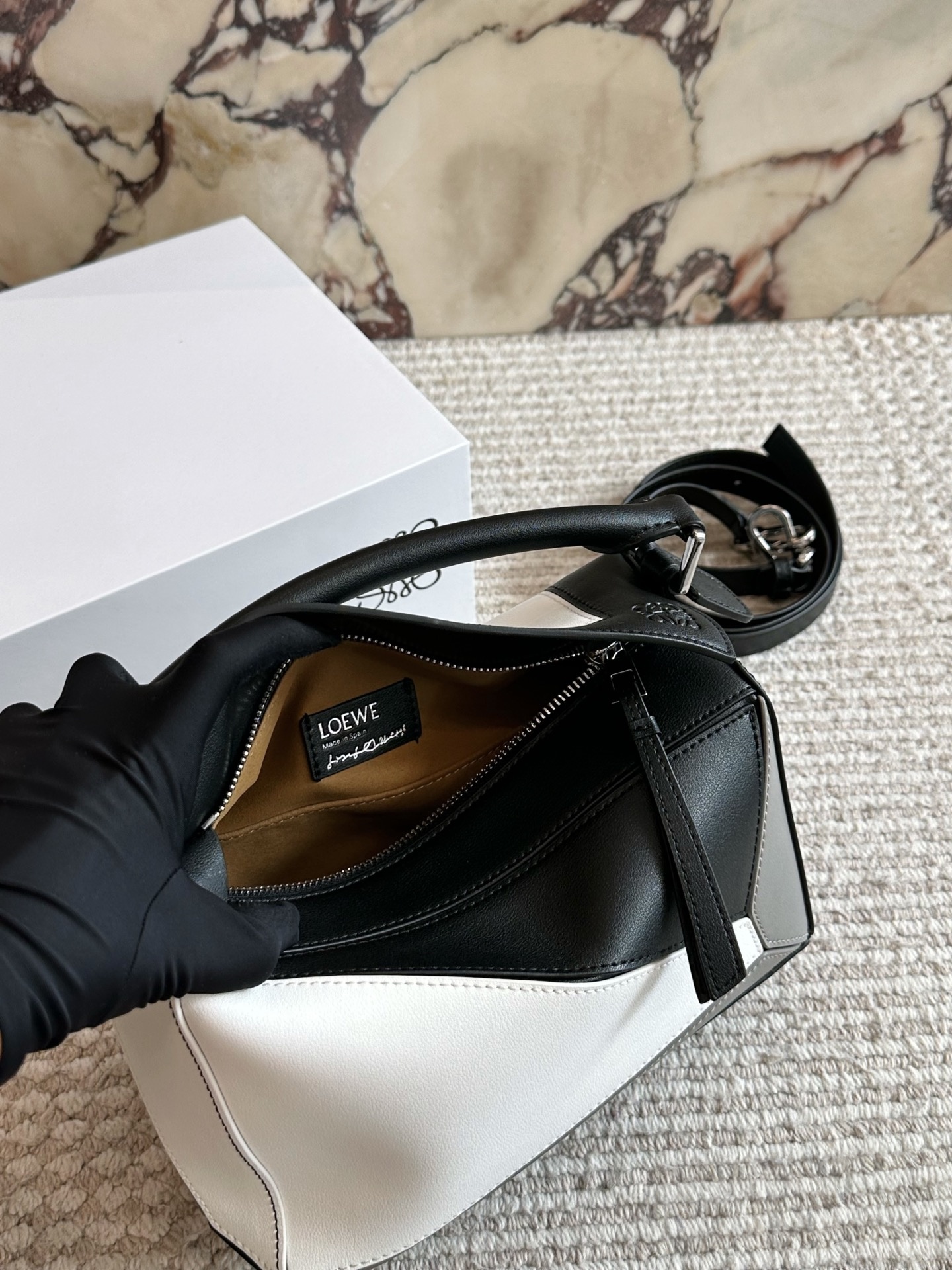 LOEWE x Albers Small Puzzle bag in nappa calfskin