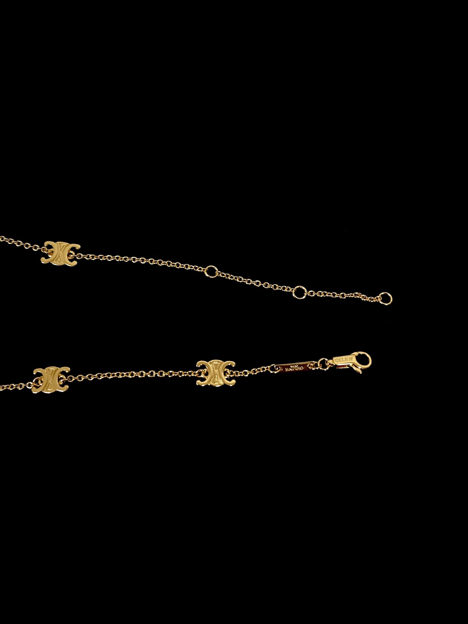 Celine TRIOMPHE Mini Choker Necklace