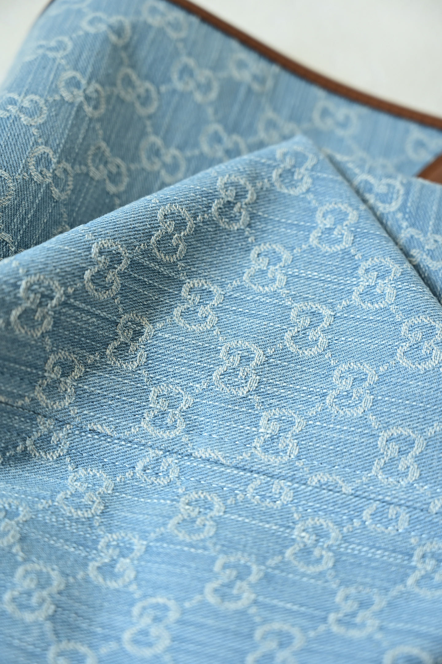 GUCCI Totissima monogram-pattern denim tote bag