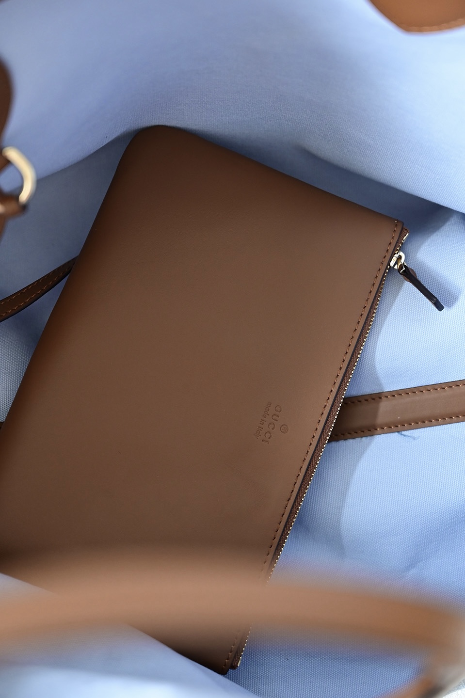 GUCCI Totissima monogram-pattern denim tote bag