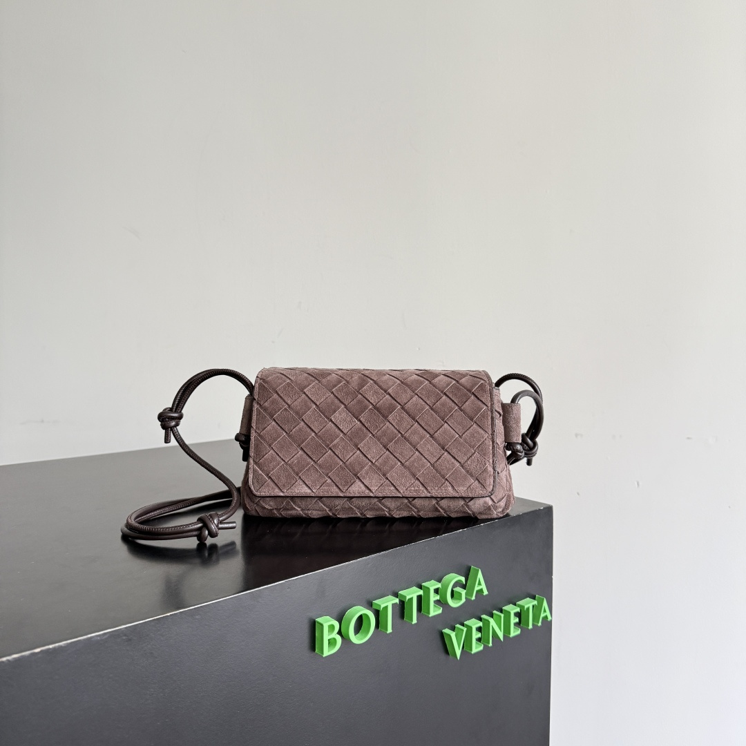 Bottega Veneta Smooth Suede Crossbody Bag
