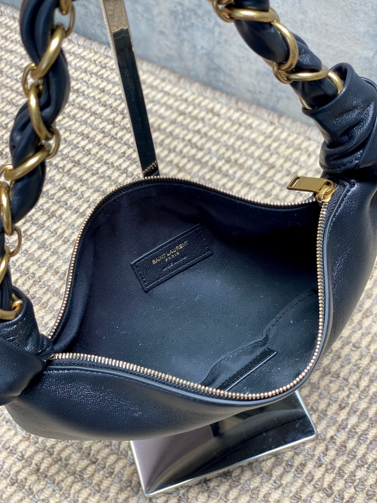 Saint Laurent AMALIA hobo in lambskin