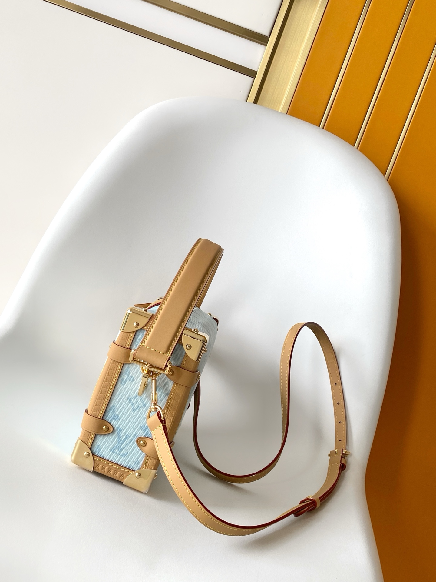 LOUIS VUITTON SIDE TRUNK MM Monogram Origine M27891