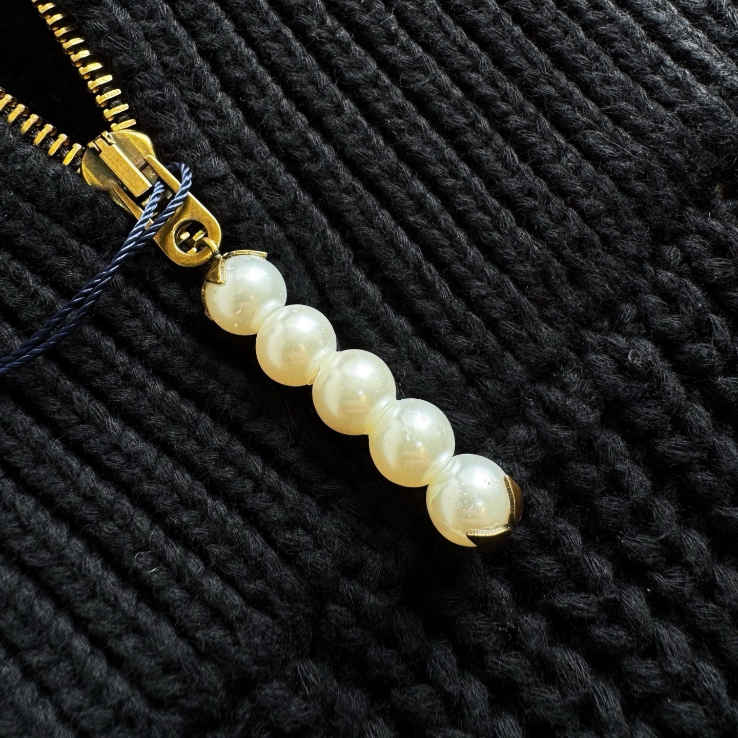 LV 1AHC12 Chunky Wool-Blend Half-Zip Pullover