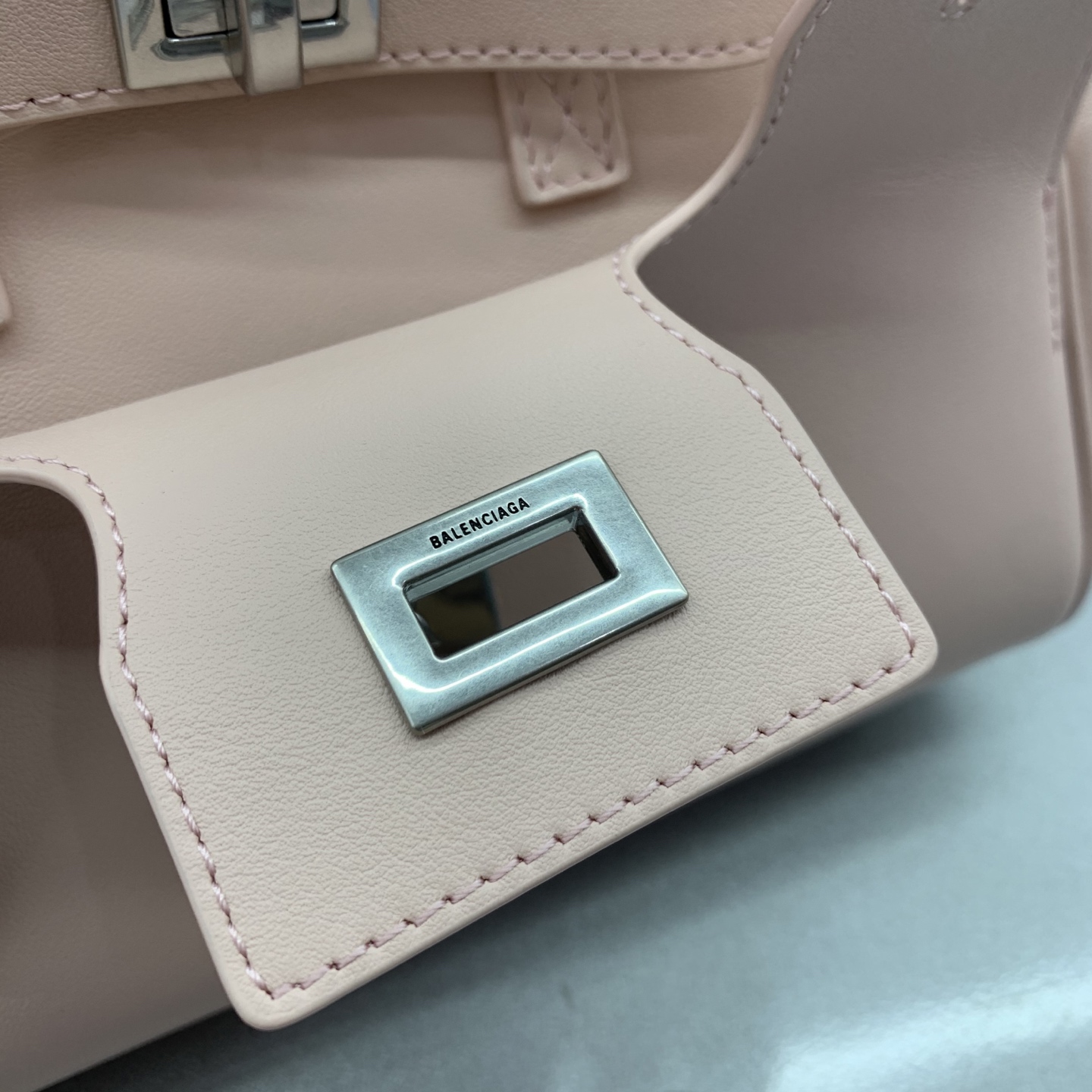 BALENCIAGA Women's Bel Air Carry All Bag Mini in Suede Pink