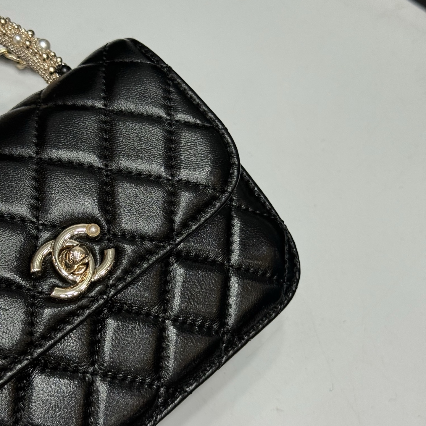Chanel Pearl-Handle Flap Bag