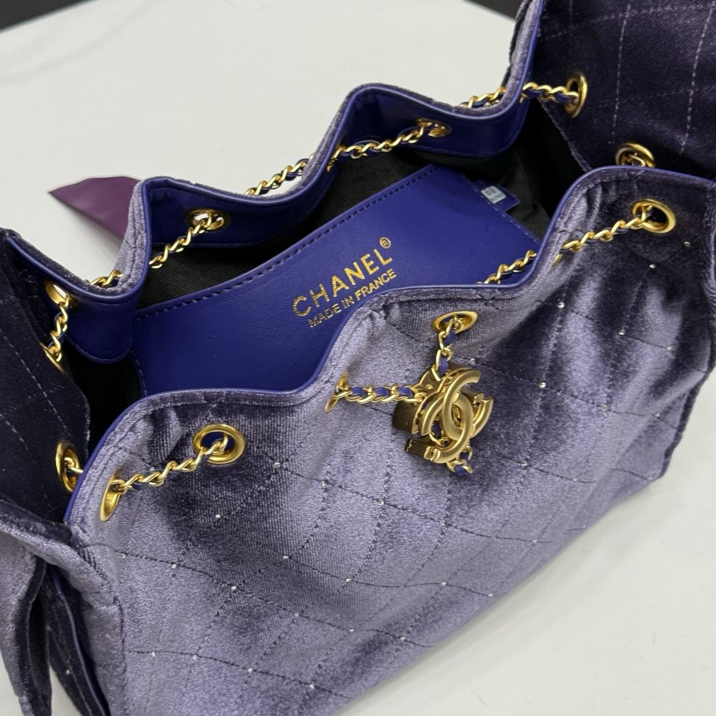 CHANEL 25A Crystal-Embellished Hobo Bag