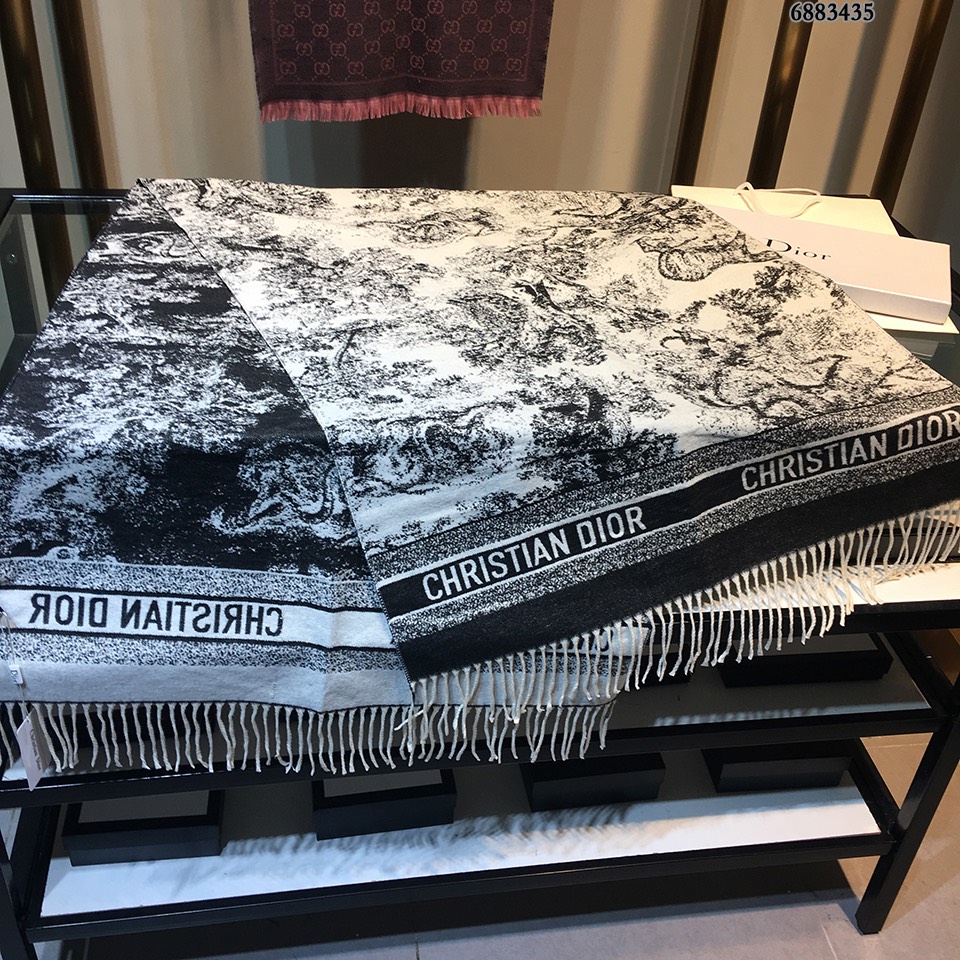Dior Toile de Jouy Throw Blanket