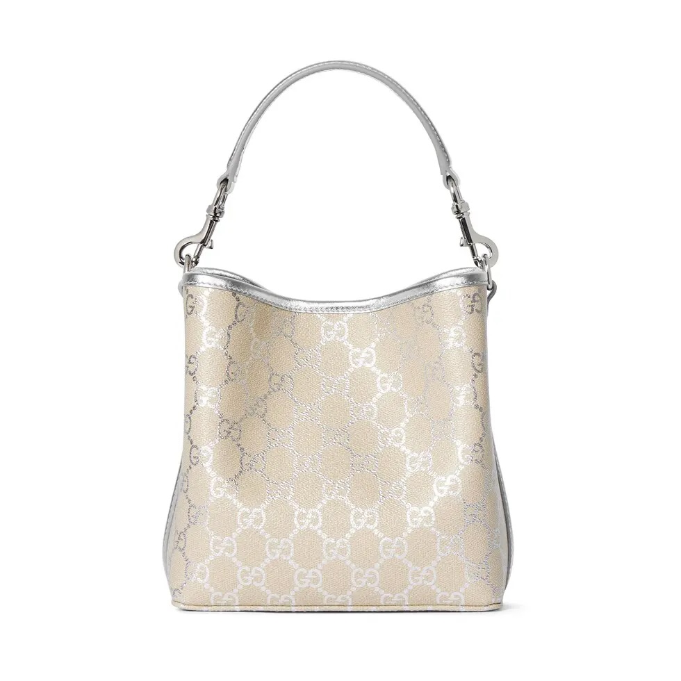 Gucci GG Emblem small bucket bag