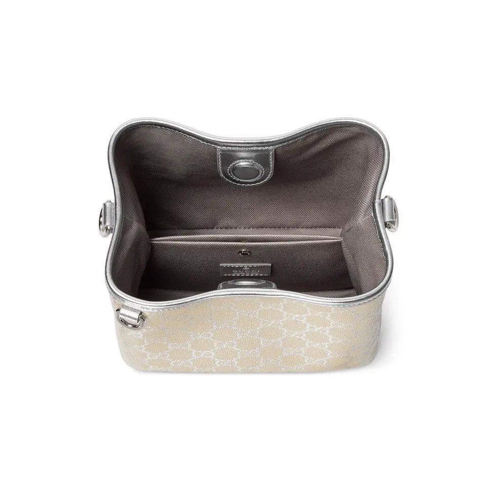 Gucci GG Emblem small bucket bag