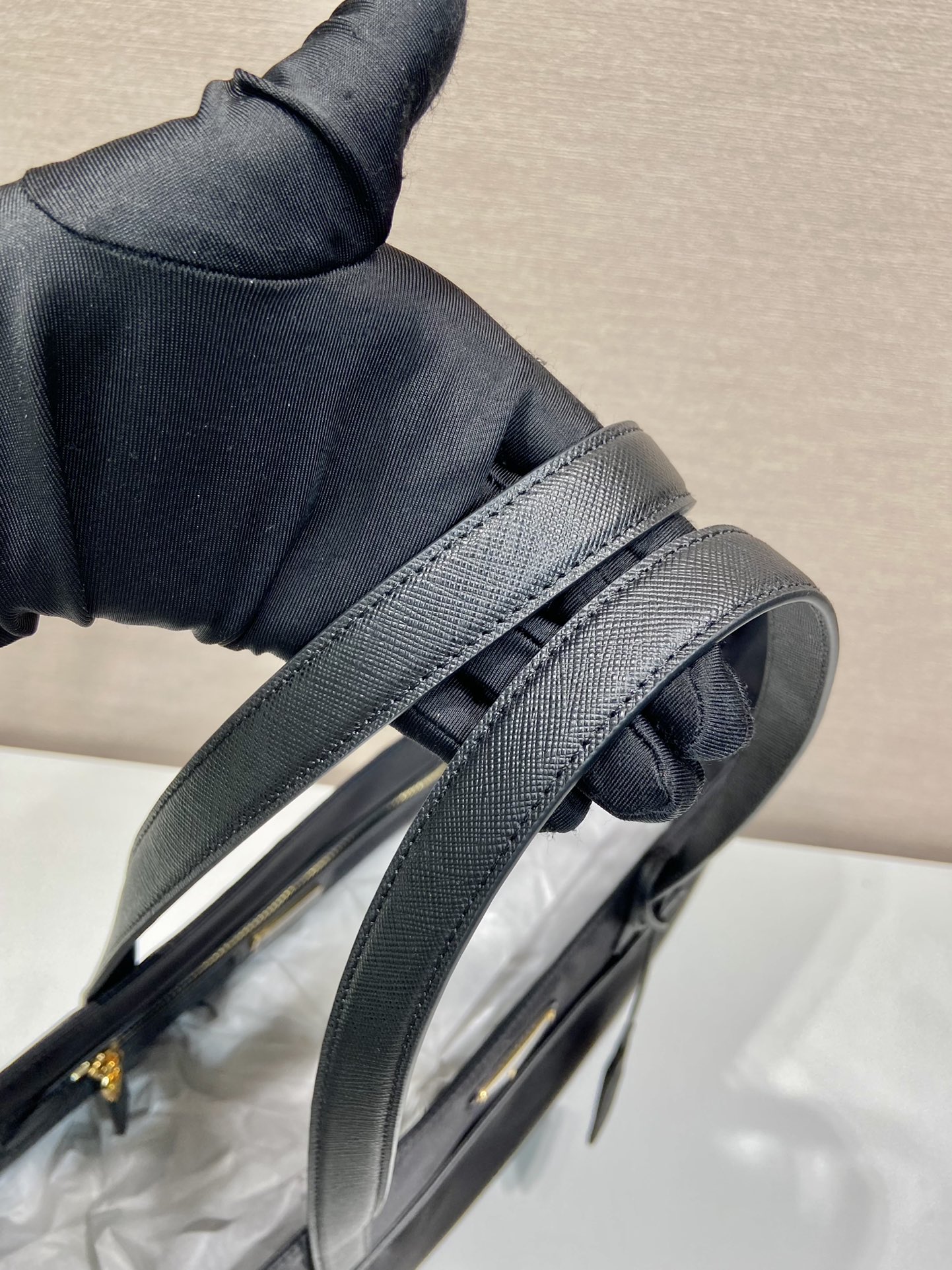 Prada Soft Calf Leather Tote Bag