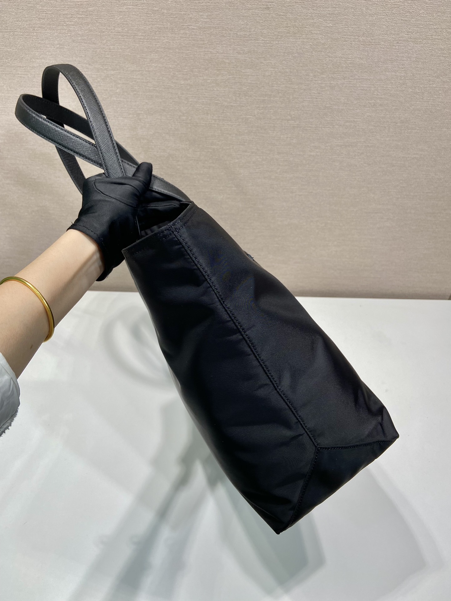 Prada Soft Calf Leather Tote Bag