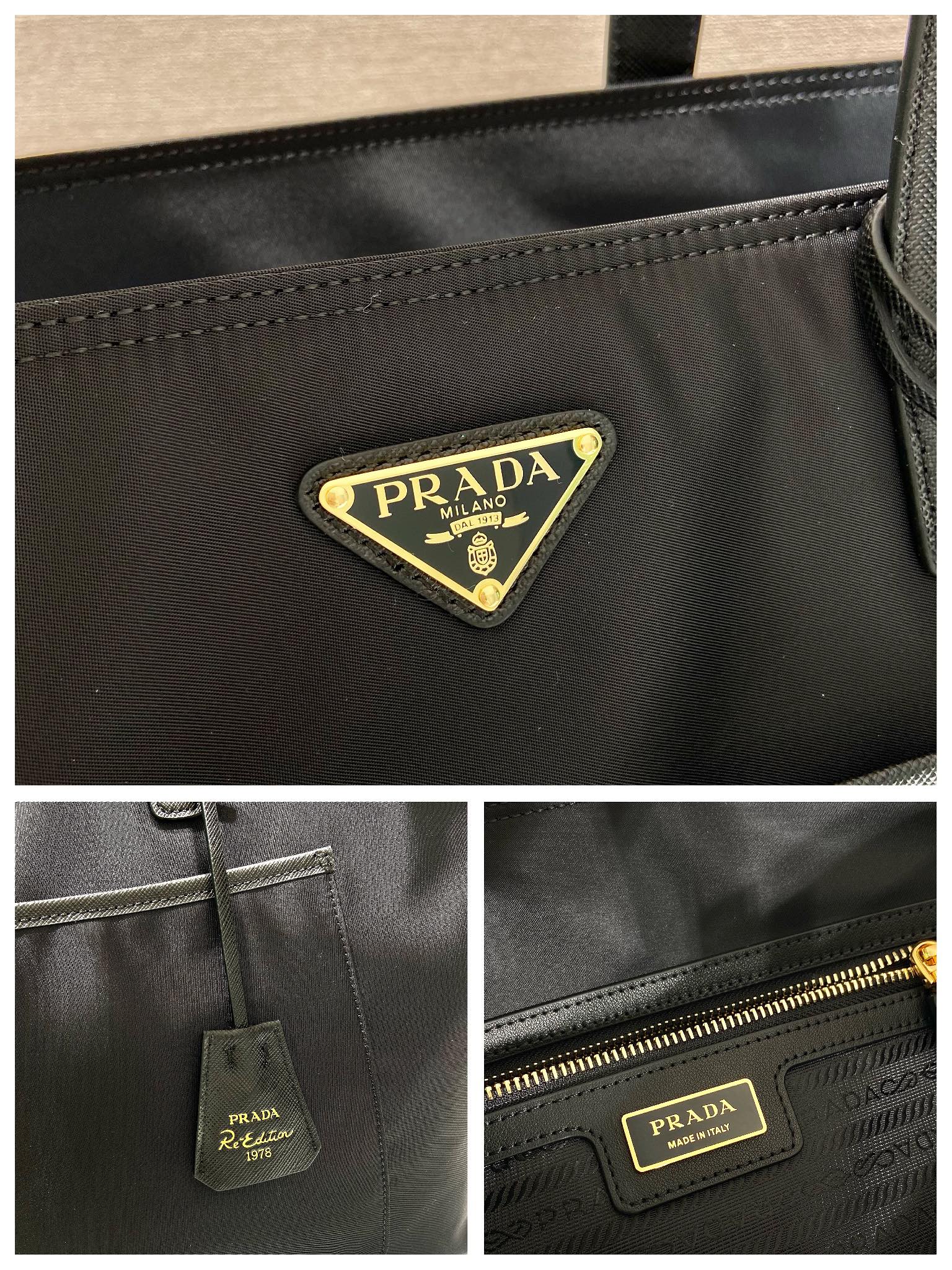 Prada Soft Calf Leather Tote Bag