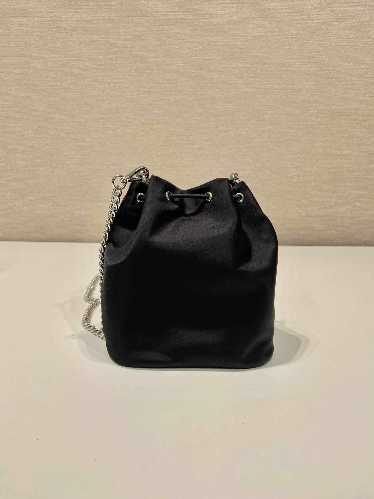 Prada Black Nylon Mini Bucket Bag