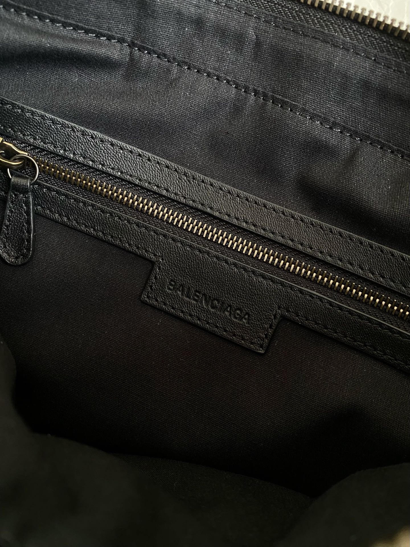 Balenciaga Le City Bag in Waxed Black