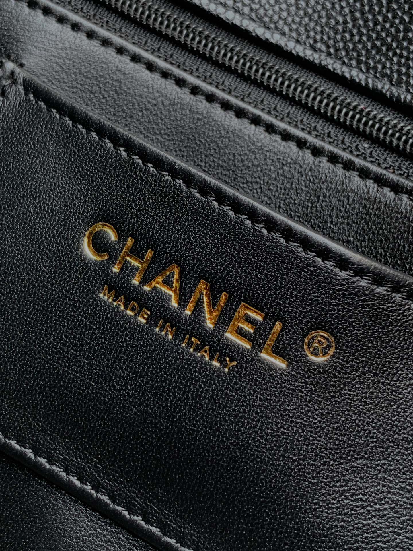 CHANEL Calfskin Flap Shoulder Bag