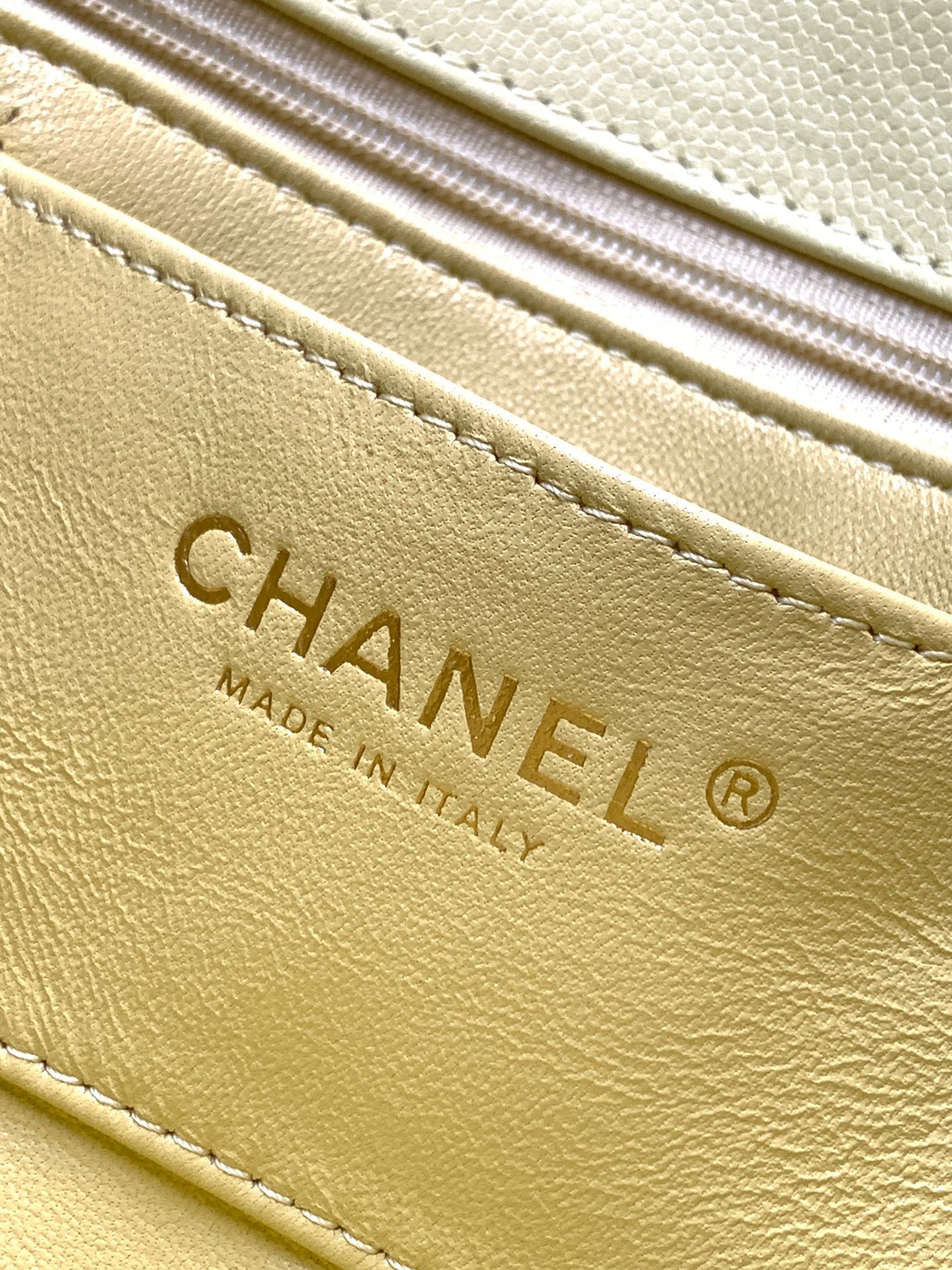 CHANEL Calfskin Flap Shoulder Bag