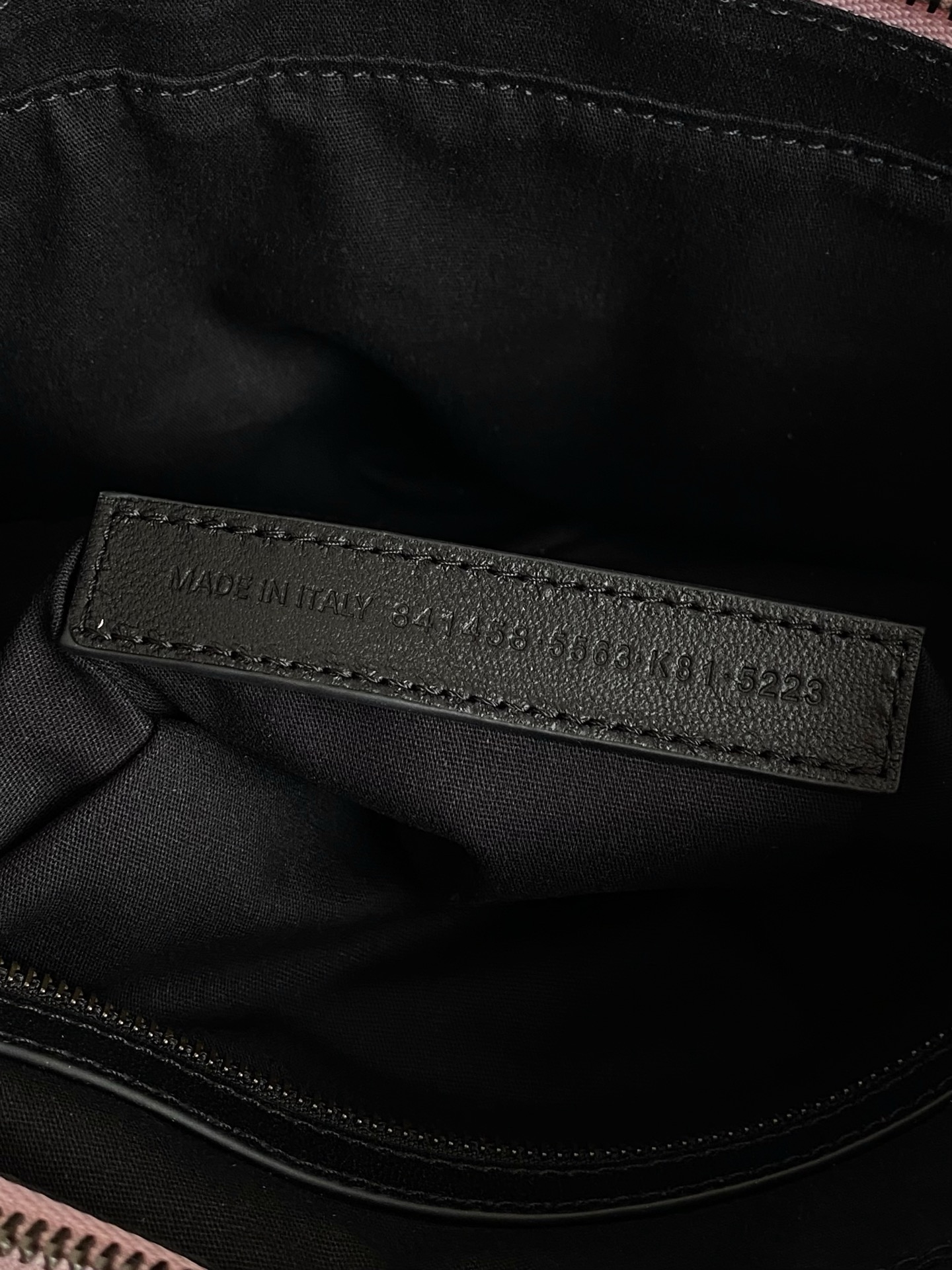 Balenciaga Suede Le City Bag in Gradient Pink