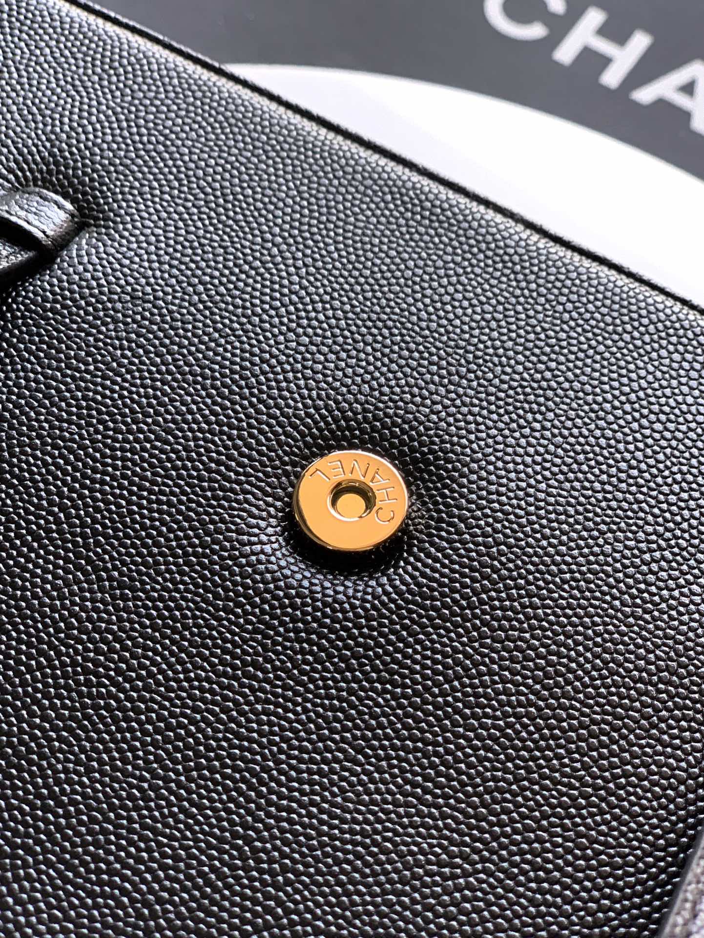 CHANEL Calfskin Flap Shoulder Bag