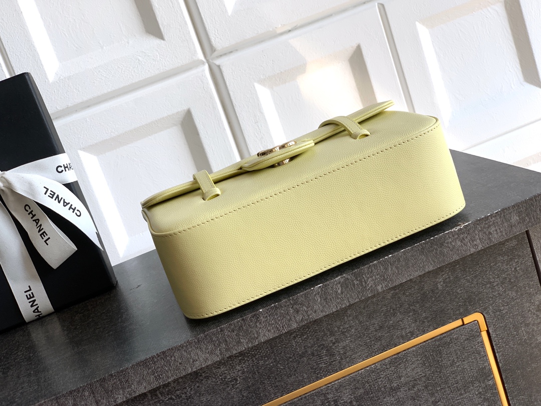 CHANEL Calfskin Flap Shoulder Bag