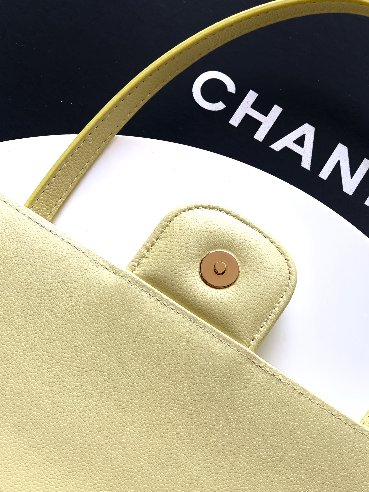 CHANEL Calfskin Flap Shoulder Bag