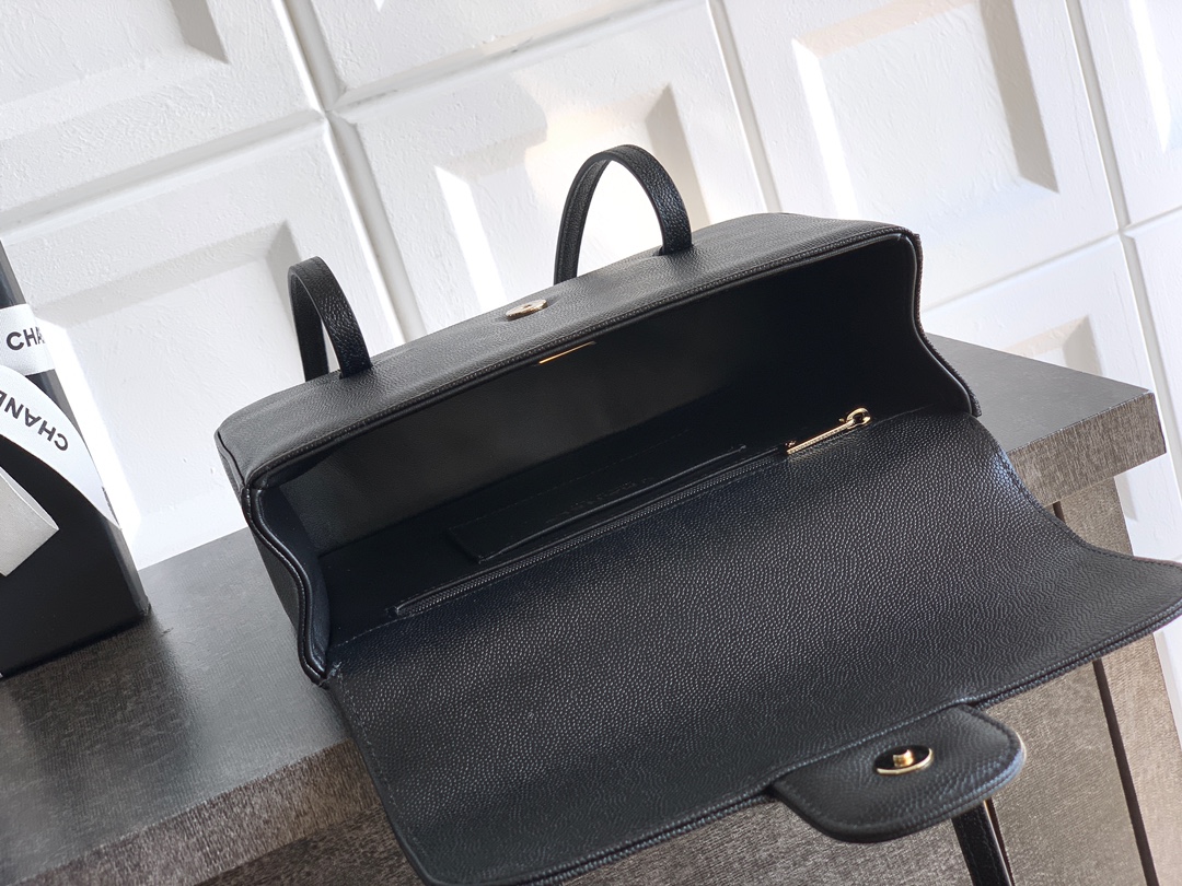 CHANEL Calfskin Flap Shoulder Bag