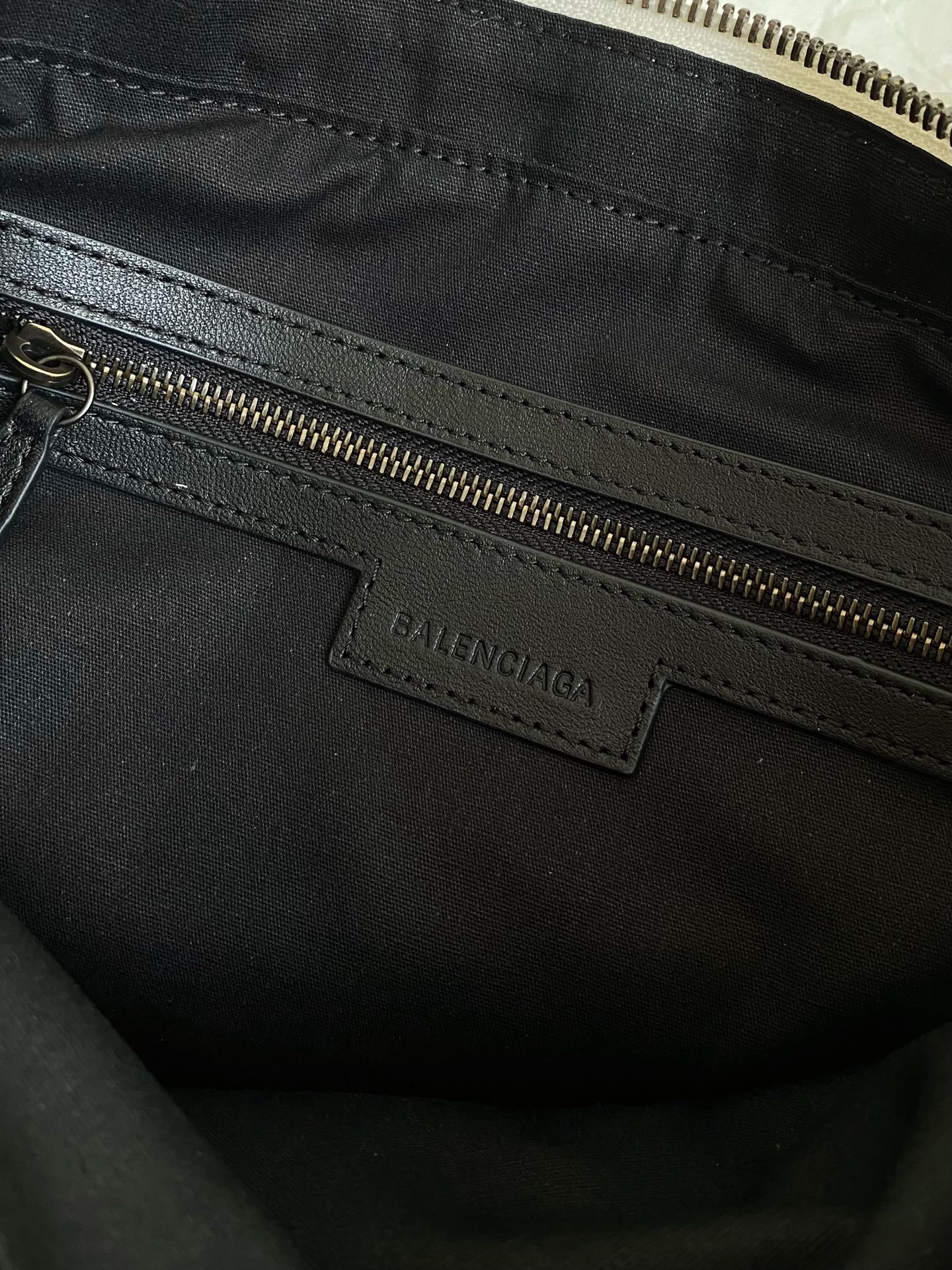 Balenciaga Le City Bag in Waxed White