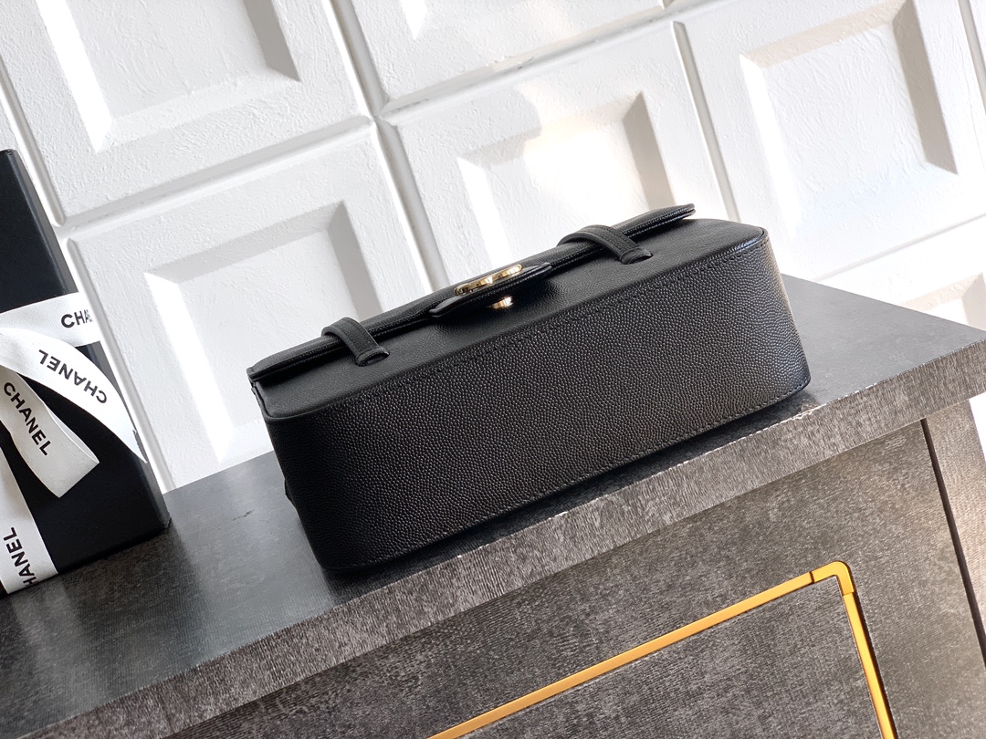 CHANEL Calfskin Flap Shoulder Bag