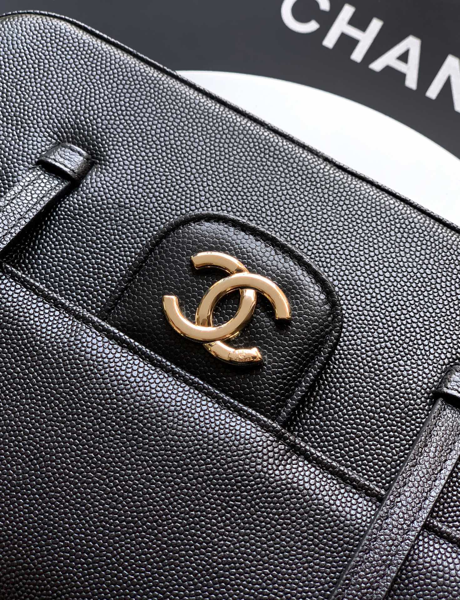 CHANEL Calfskin Flap Shoulder Bag