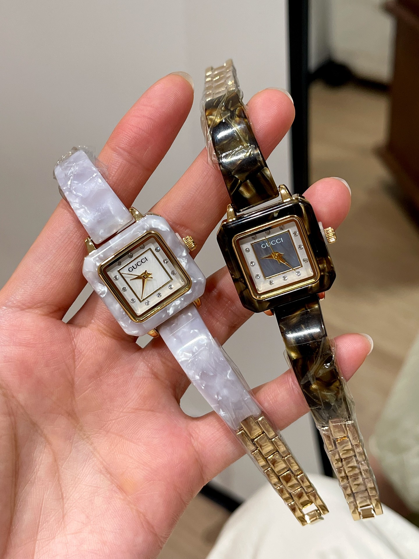 Gucci Square MOP Watch