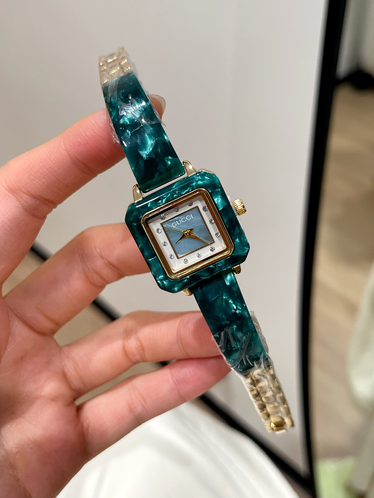Gucci Square MOP Watch