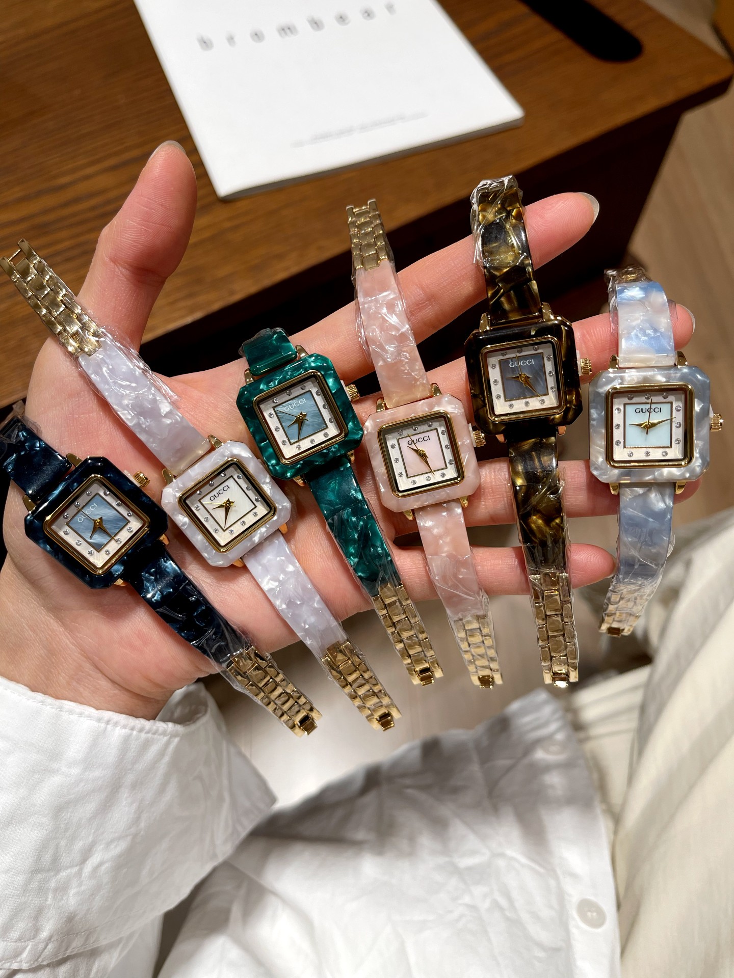 Gucci Square MOP Watch