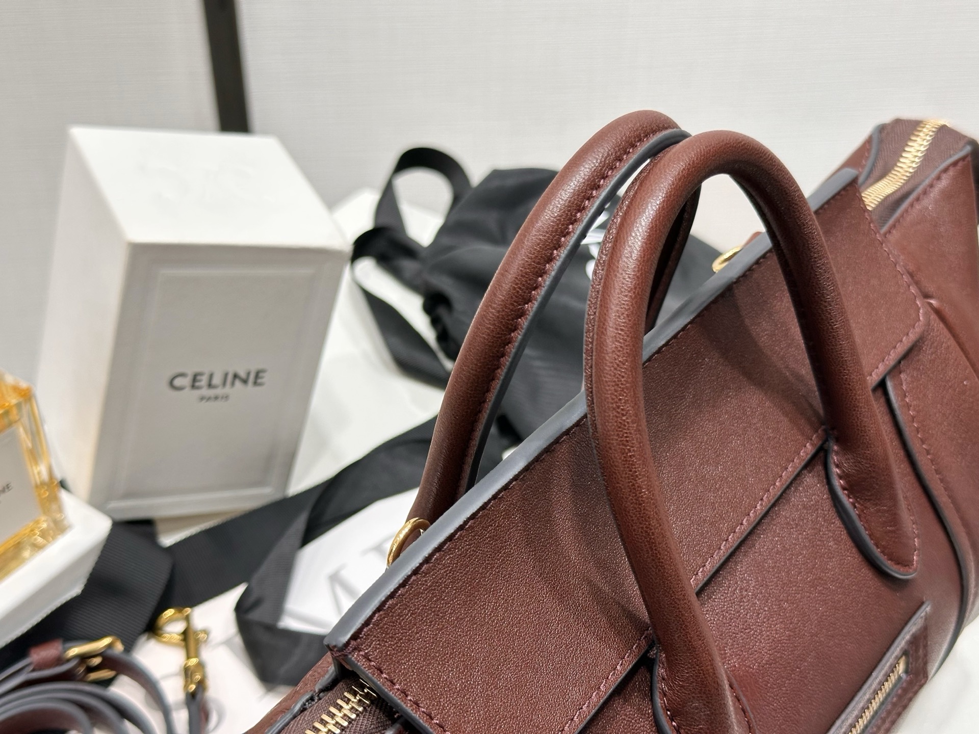 CELINE LUGGAGE IN SUPPLE SHINY LAMBSKIN
