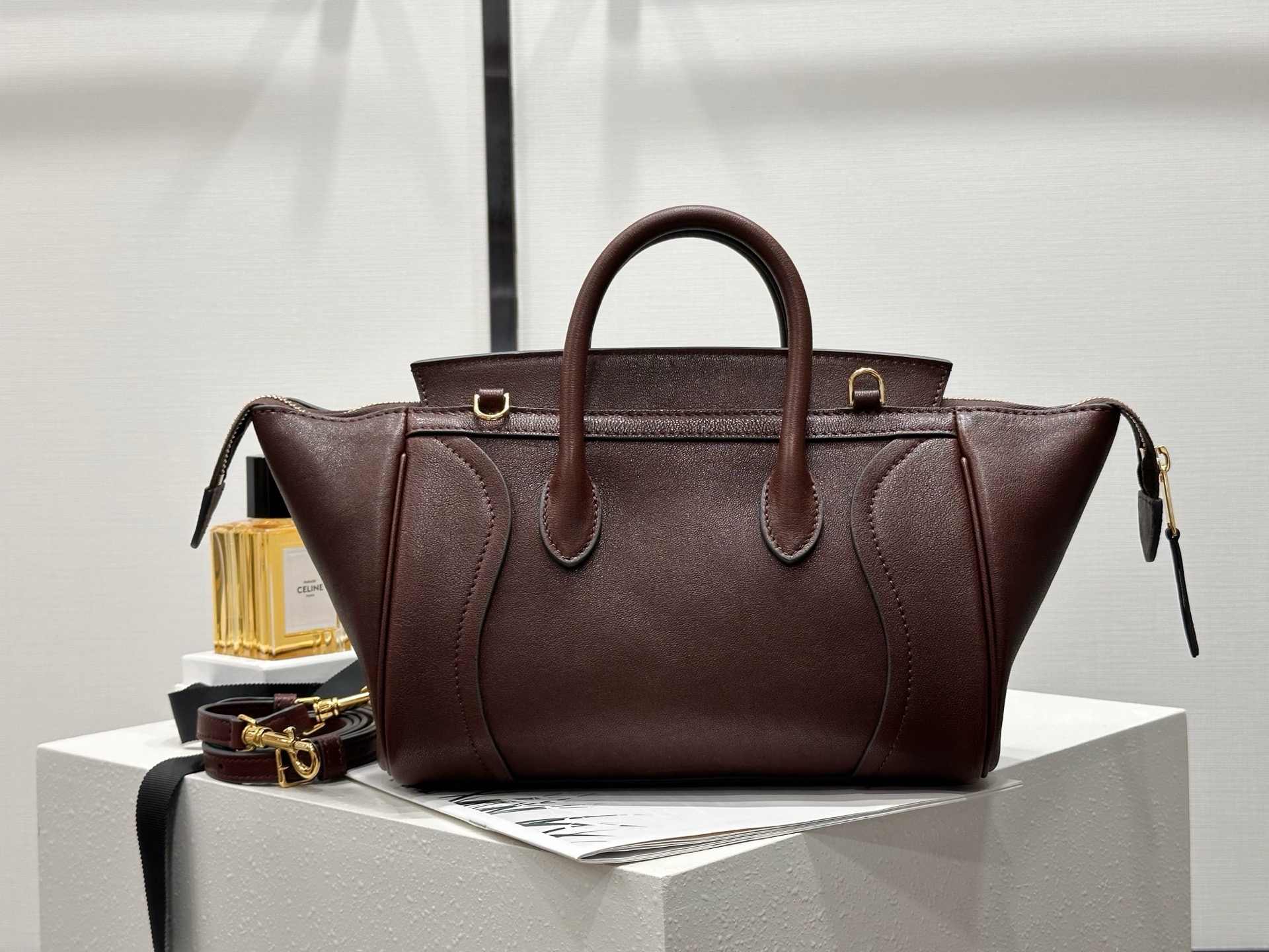 CELINE LUGGAGE IN SUPPLE SHINY LAMBSKIN