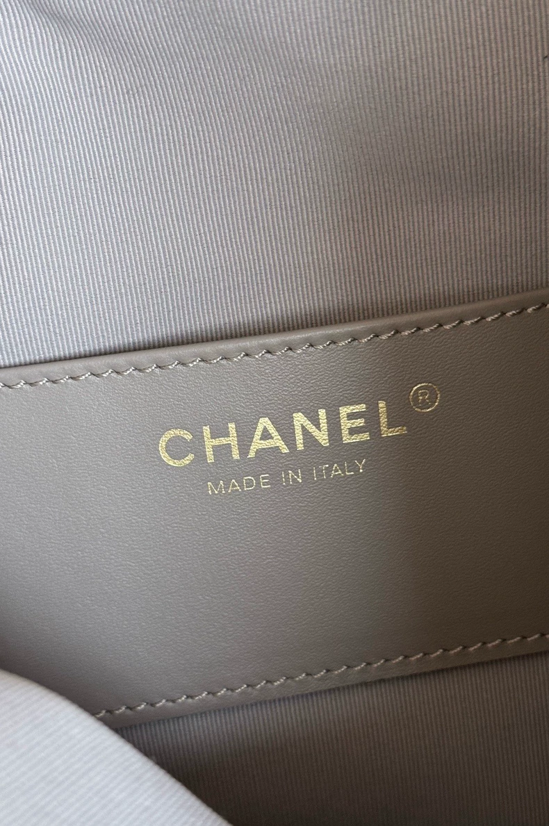 Chanel Suede Quilted Medium Chanel 25 Handbag Dark Grey