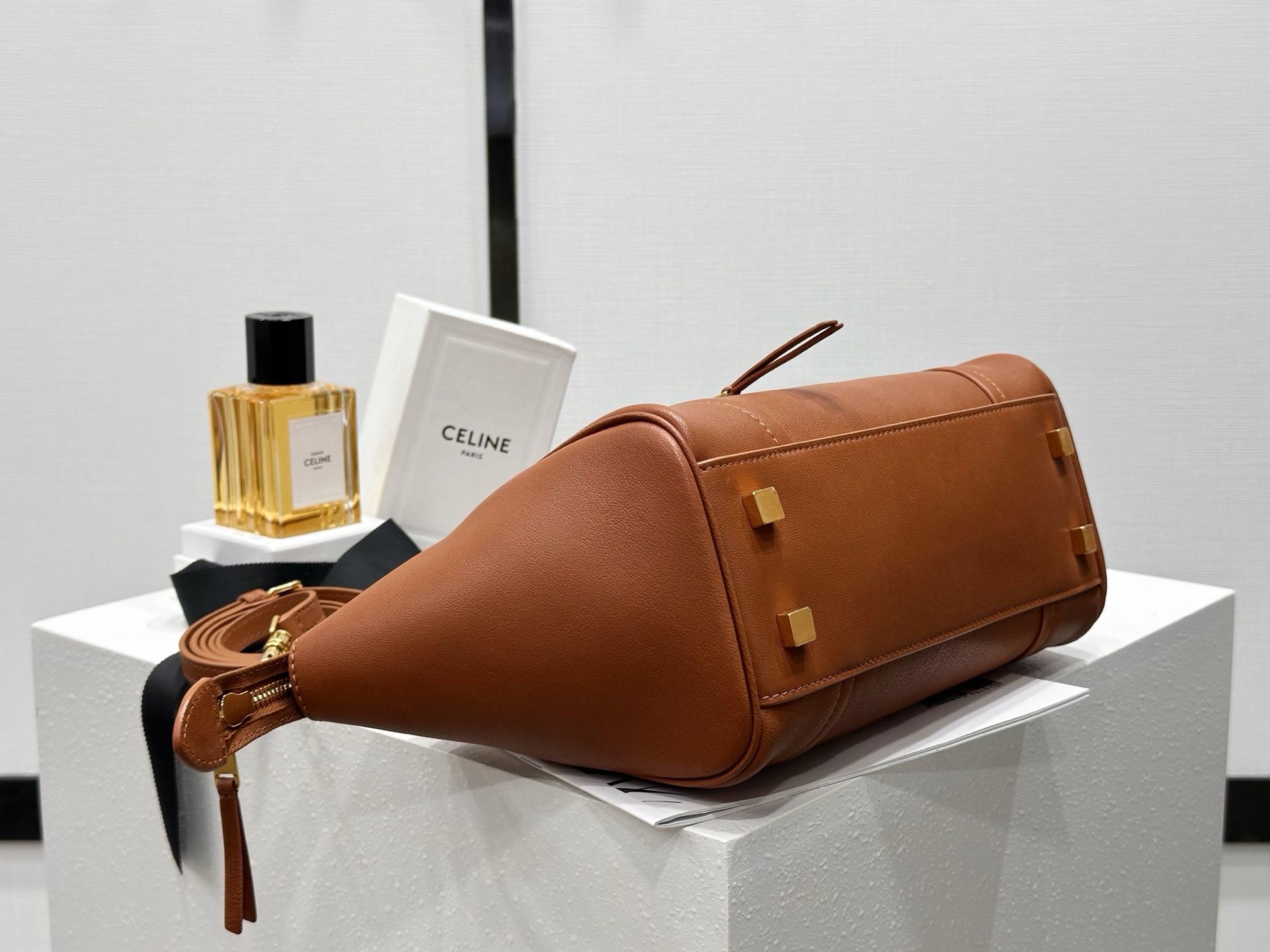 Celine SMALL NEW LUGGAGE IN SUPPLE SHINY LAMBSKIN