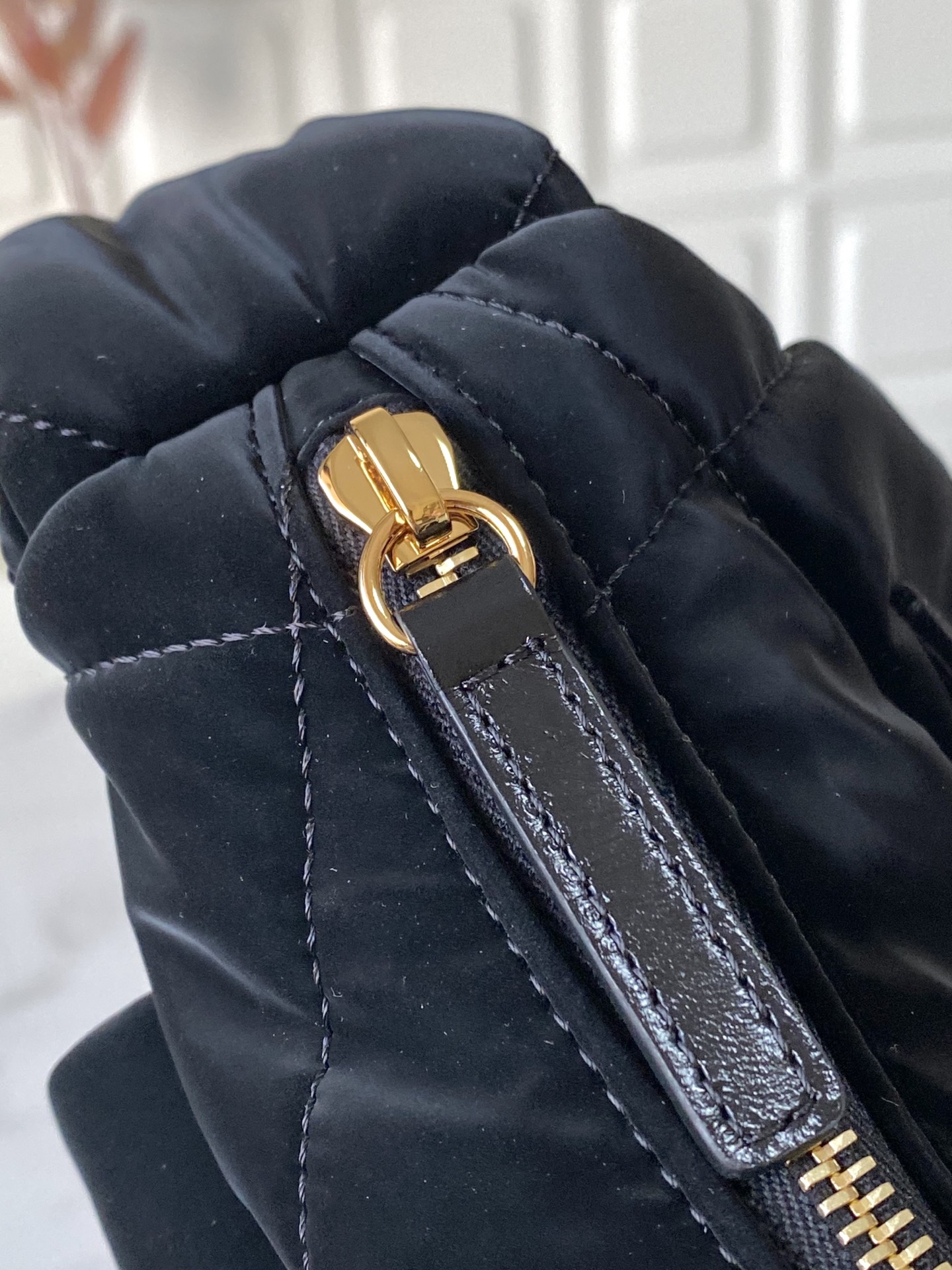 CHANEL Black Velvet Coconeige Ski Bag