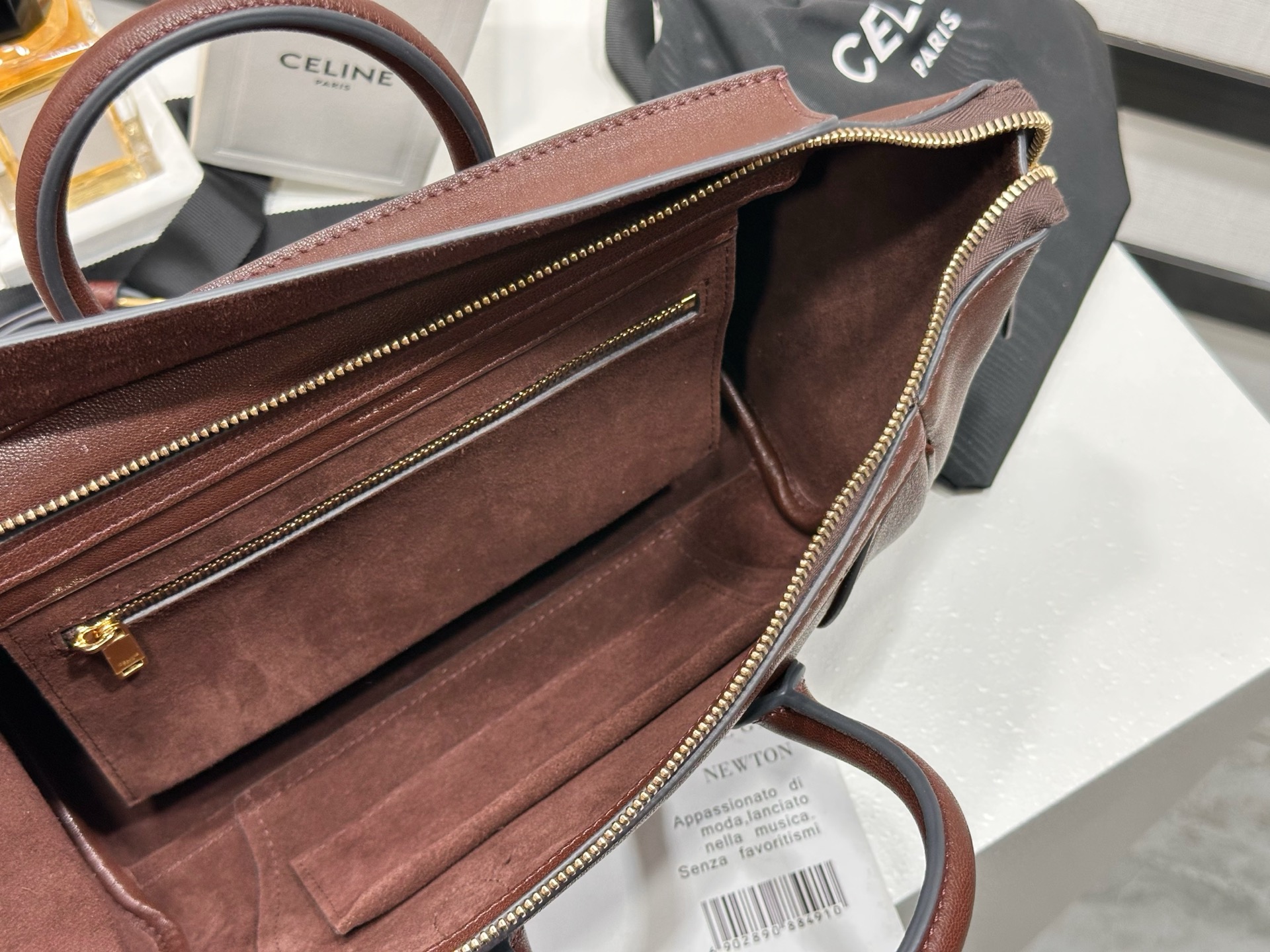 CELINE LUGGAGE IN SUPPLE SHINY LAMBSKIN