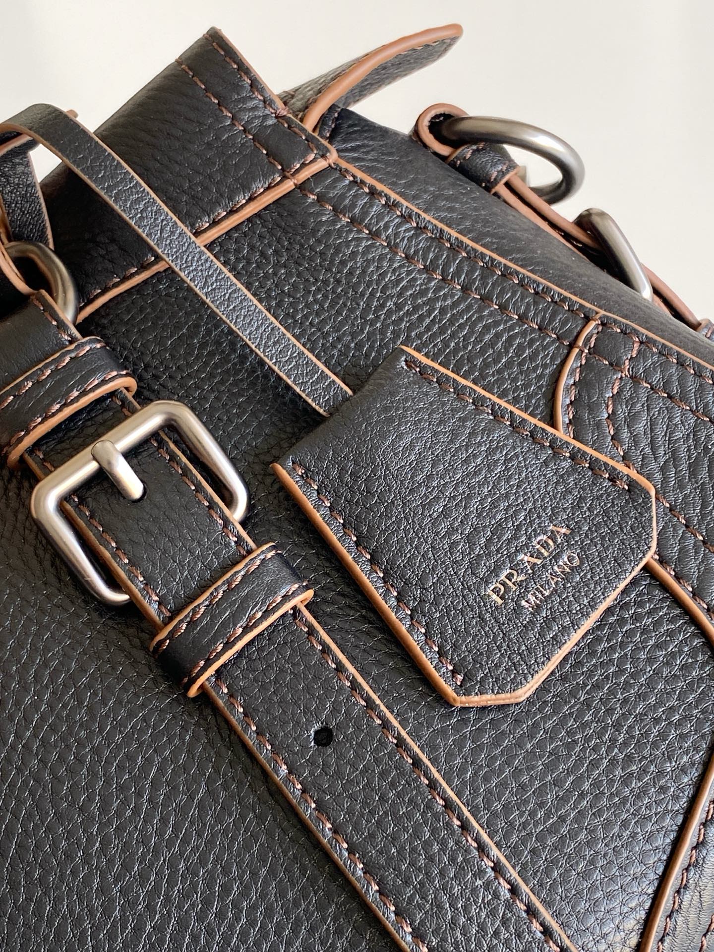 Prada Large leather tote bag