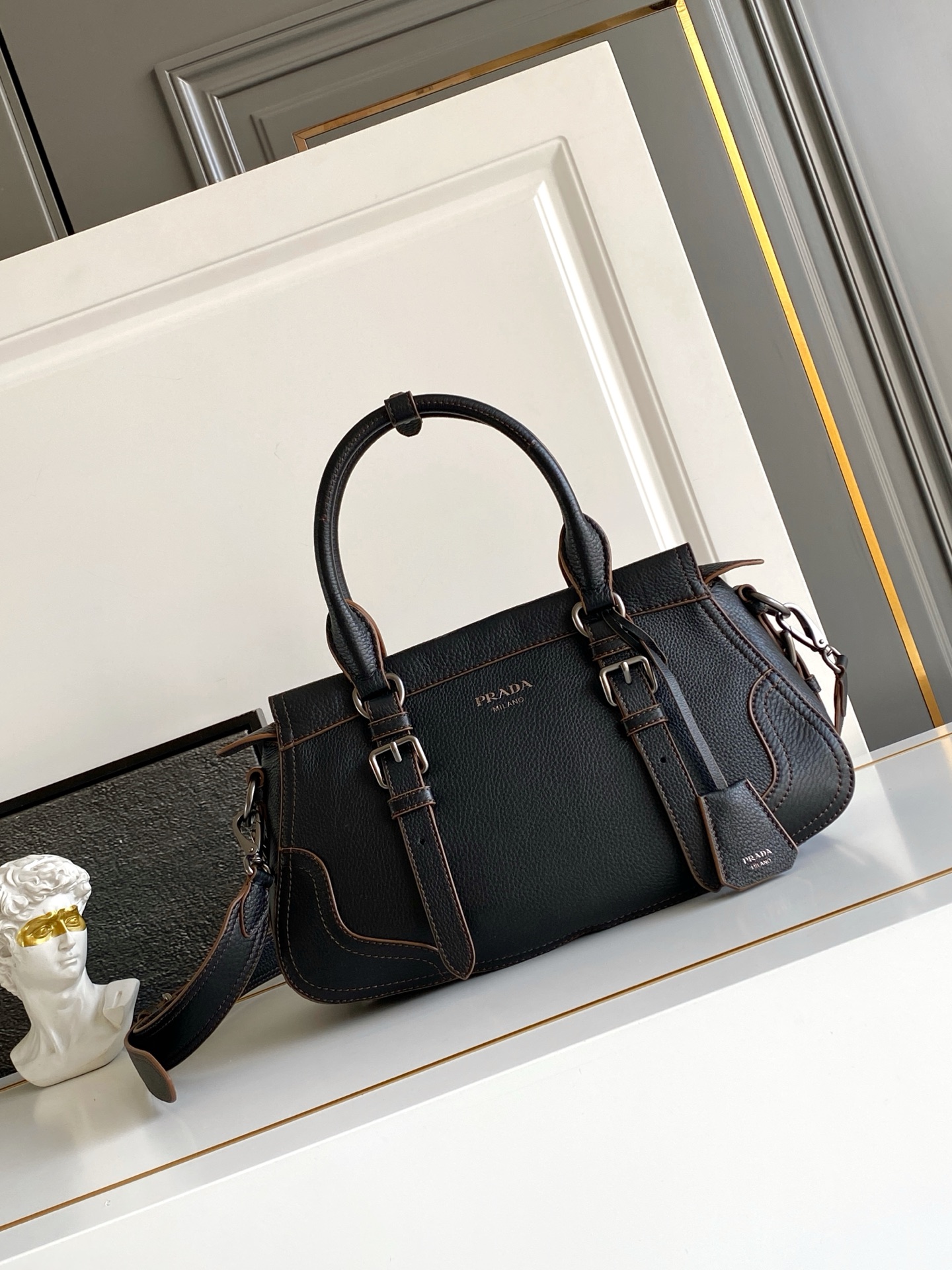 Prada Large leather tote bag