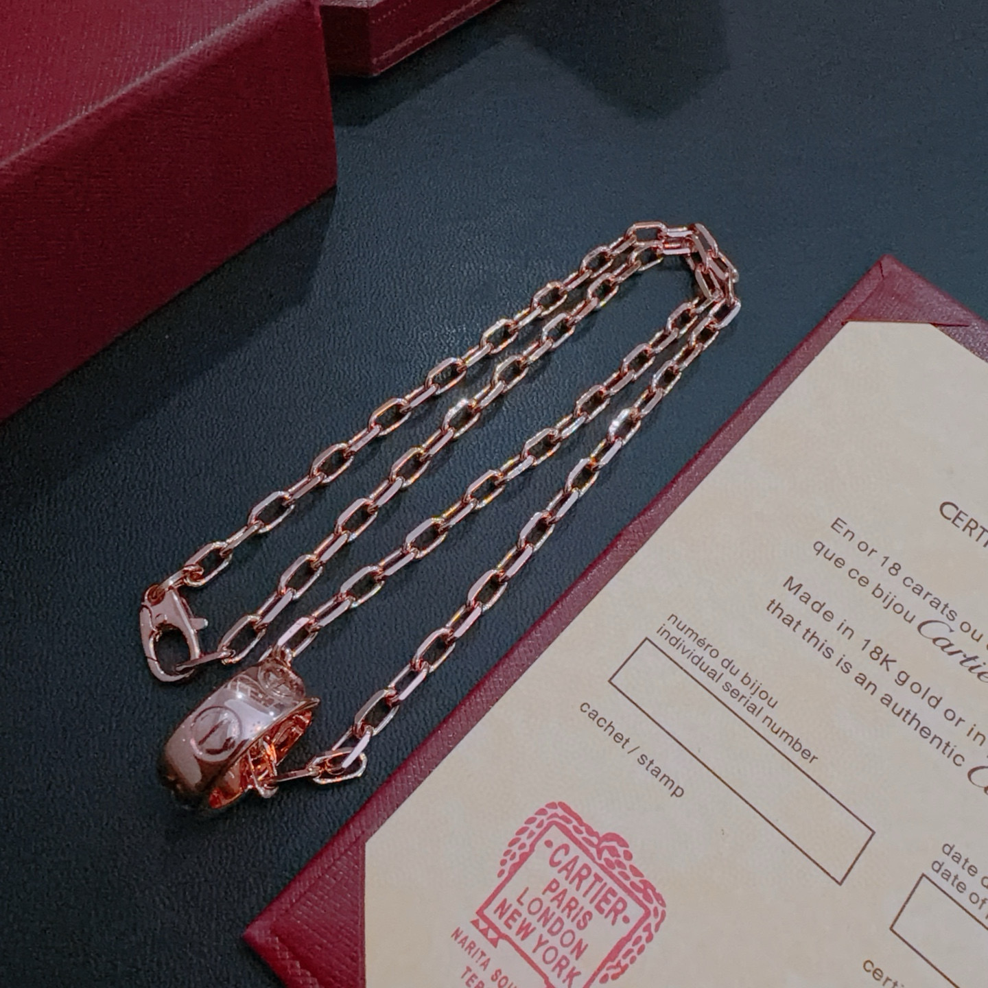 New Cartier Necklace with Diamonds, 