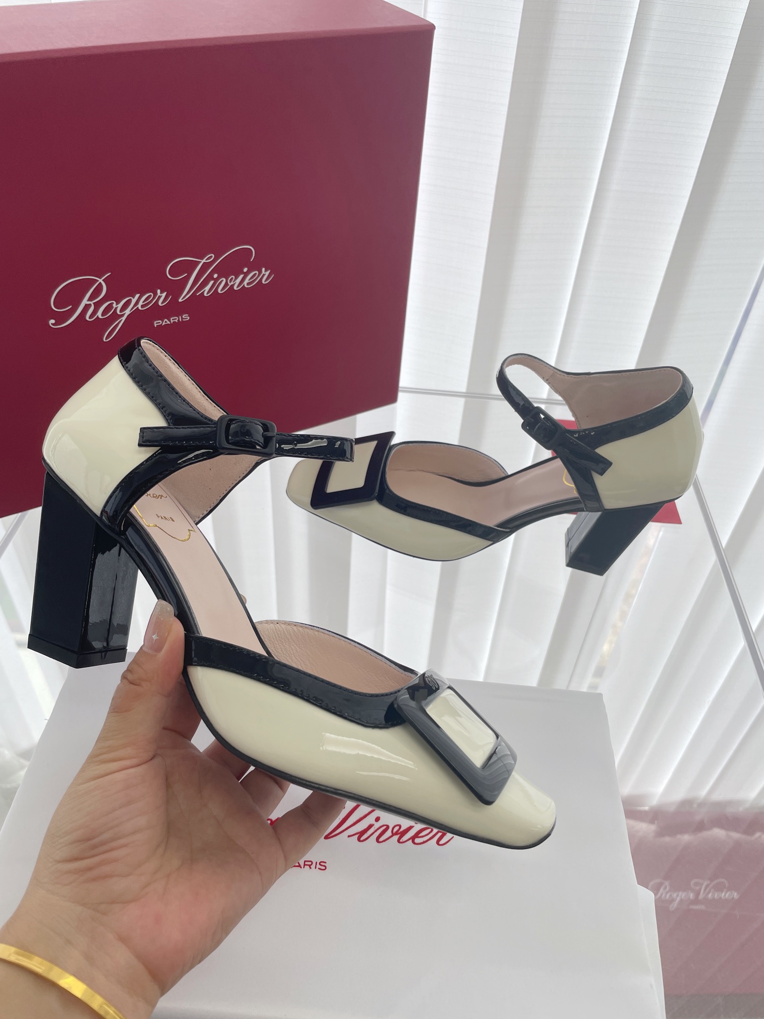 Roger Vivier Patent Leather Sandals