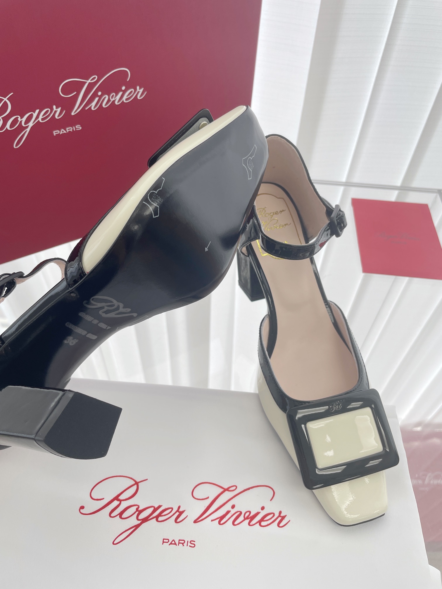 Roger Vivier Patent Leather Sandals